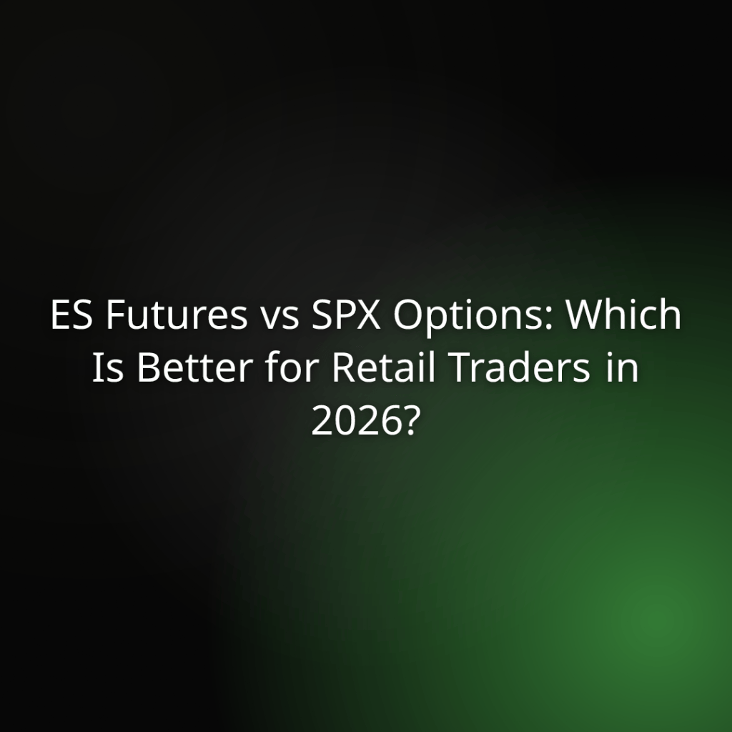 Thumbnail for an article comparing ES futures and SPX options for retail traders in 2026
