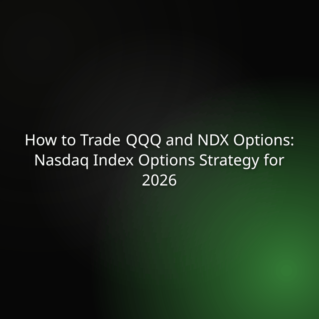 How to Trade QQQ and NDX Options — Nasdaq Index Options Strategy for 2026 (title slide)