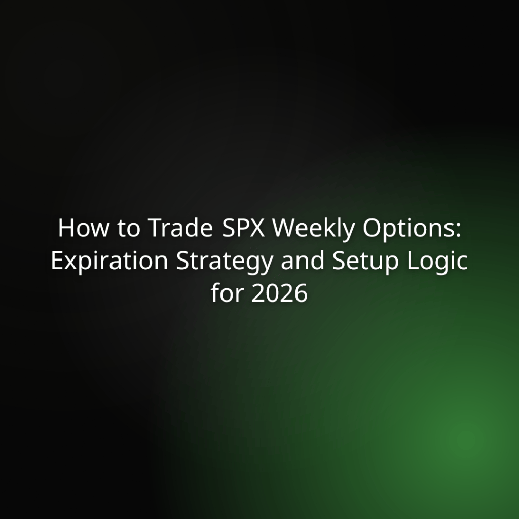 How to Trade SPX Weekly Options: Expiration Strategy and Setup Logic for 2026
